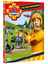Couverture de Sam le pompier n° 24 L'île des dinosaures : Sam le pompier